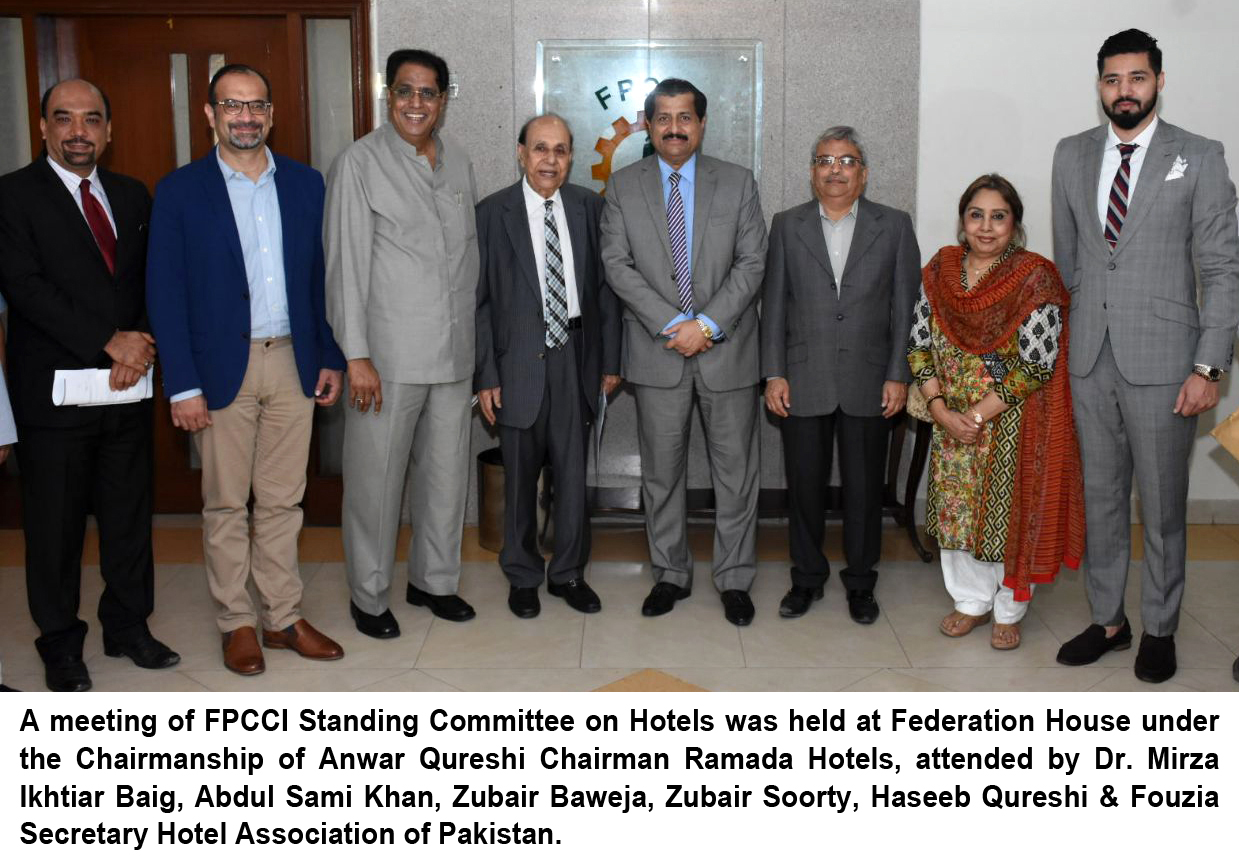 FPCCI Standing Committee on Hotels 2018 Meeting 